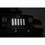 JEEP 8"VERTICAL LED GRILLE KIT CHROME SERIES 07-17 WRANGLER JK