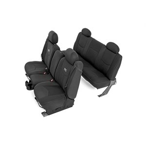 GM Neoprene Front & Rear Seat Cover Combo | Black [99-06 Chevy