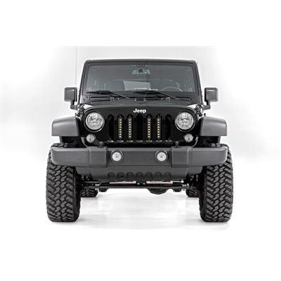 JEEP 8"VERTICAL LED GRILLE KIT | BLACK SERIES 07-17 WRANGLER JK