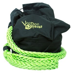 RECOVERY ROPE BAG GREEN NYLON MESH FRONT PANEL ZIPPER VOODOO OFFROAD